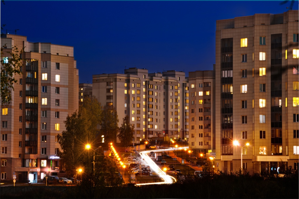 Семён Мальцев  Кольцово в ночном свете